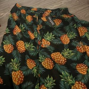 Pineapple swim cover up pants